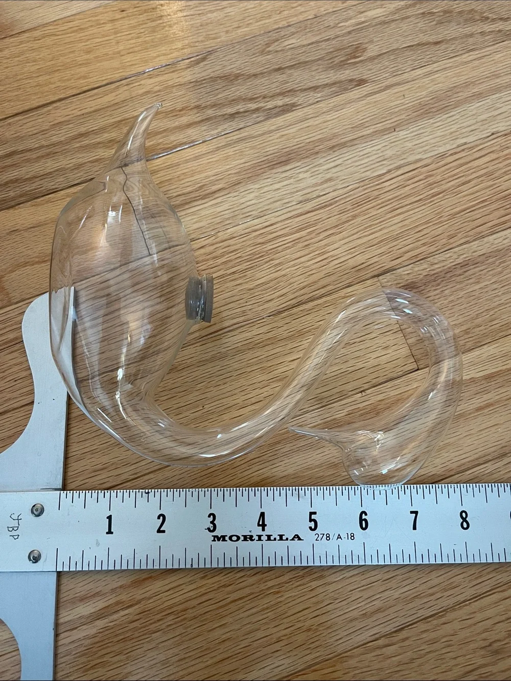 Clear Glass Swan Bud Vase